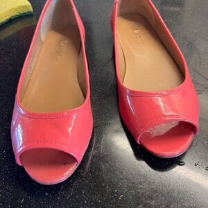 Talbots pink patent leather flats